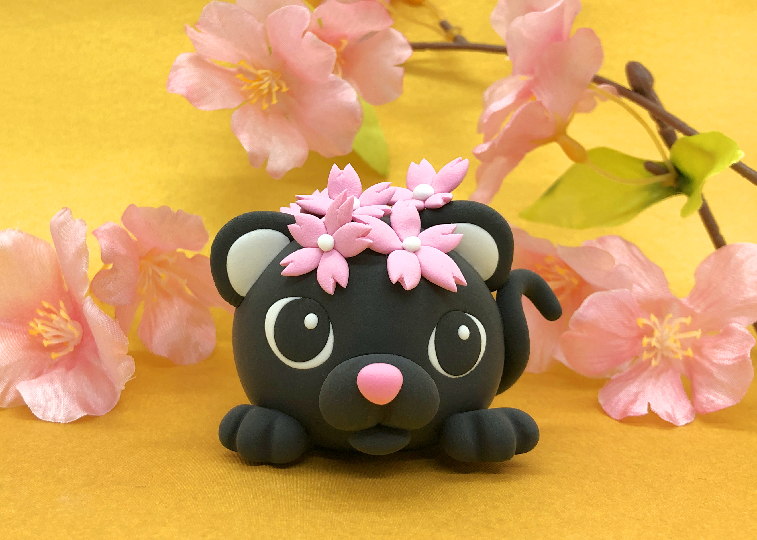 黒猫は本当は縁起が良いって知ってますか 桜と一緒に作ってみましょう